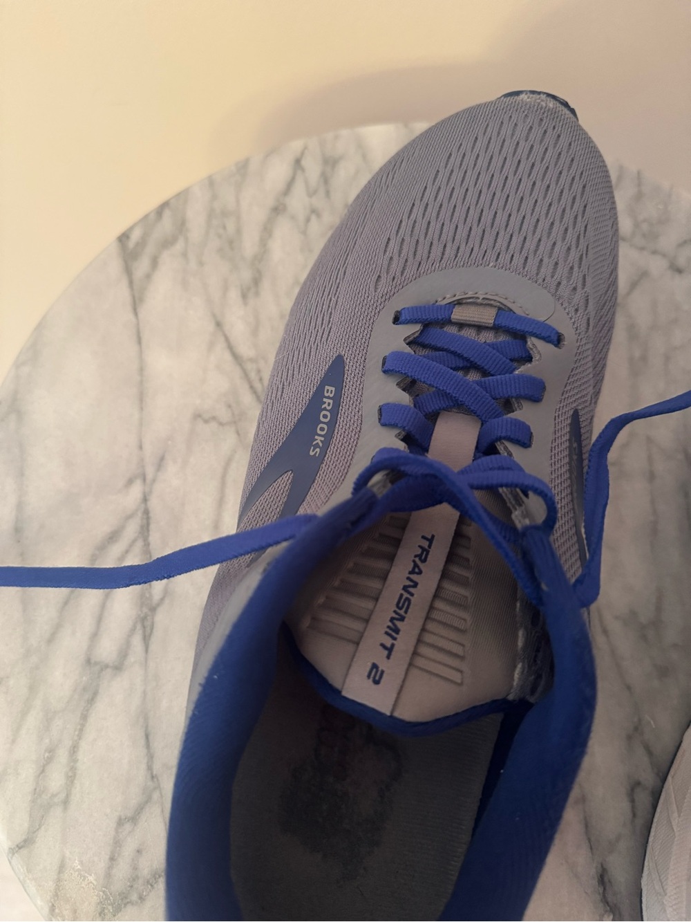 Brooks Transmit 2 Running Shoes Men’s Size 9 Gray Blue Sneakers 1103371D028 - Picture 8 of 9